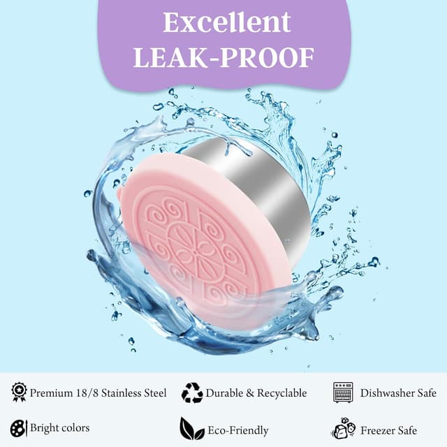 Thumbnail 4 de 6x1.6 Oz Salad Dressing Containers with Lids 🥗