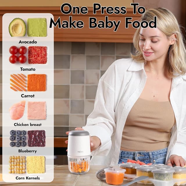Thumbnail 1 de NCVI Mini Baby Food Maker with 8 blades