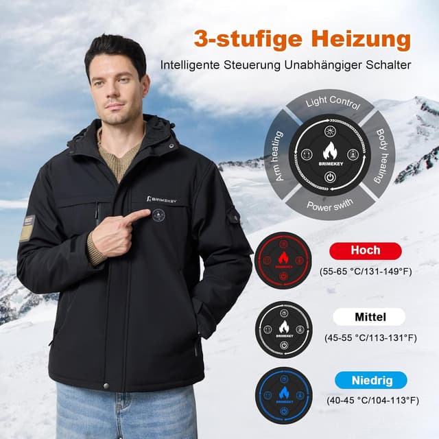 Detalle de Brimekey Heizjacke 20000mAh Akku