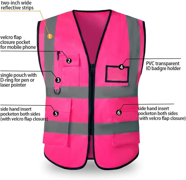 Detalle de Hi-Vis safety vest 107 Level 2