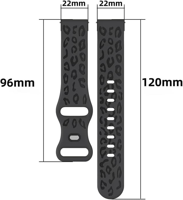 Detalle 2 de BYISYUE 22mm Leopard Replacement Band for Amazfit straps