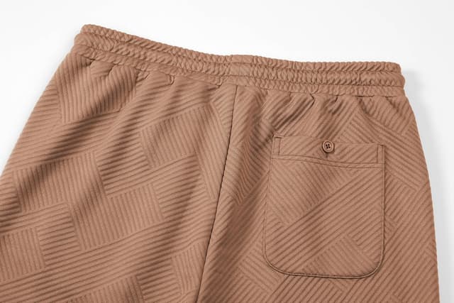 Thumbnail 6 de JMIERR Herren Textur Kurze Hose mit 3 Taschen – lockere Casual-Shorts mit elastischem Bund
