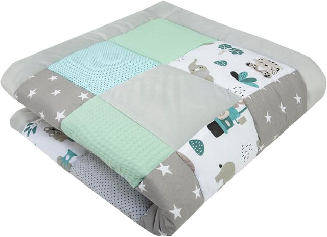 Detalle de Tapis d’éveil bébé 100x100 en coton