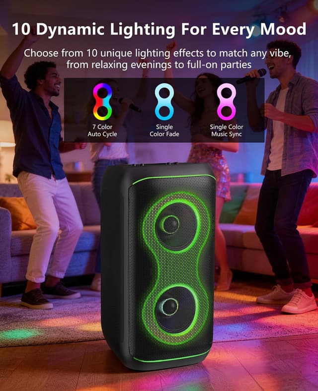 Detalle de GREEN KEEPER GKD61 karaoke machine 400W