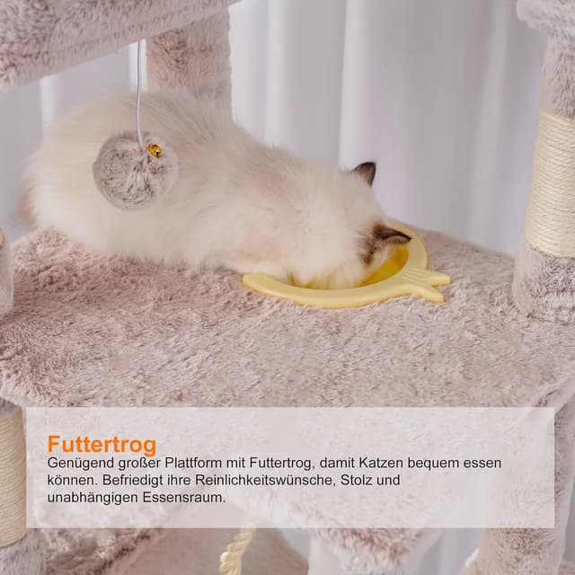 Detalle 2 de Heybly Kratzbaum 200 cm hoch mit 11 Säulen