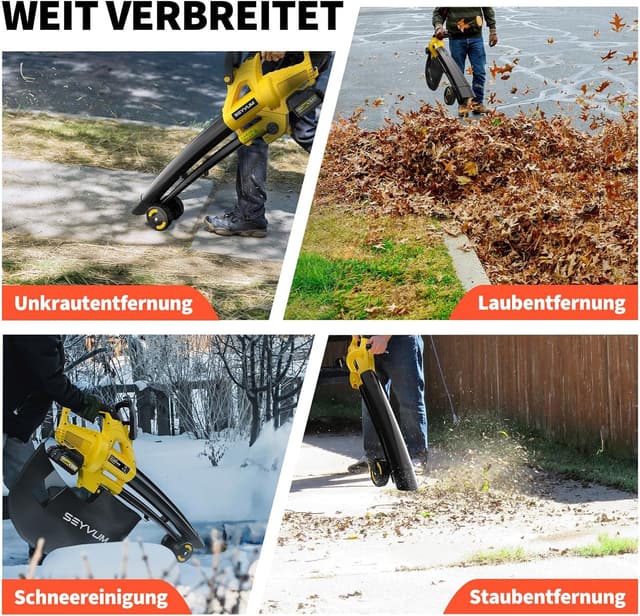 Thumbnail 6 de SEYVUM Akku-Laubsauger 40V mit 190 km/h