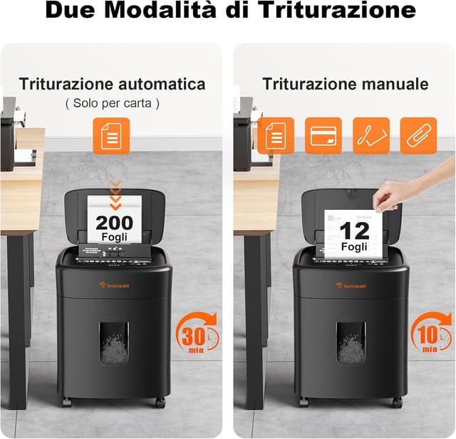 Detalle 2 de Bonsaii C231-D distruggi documenti P4