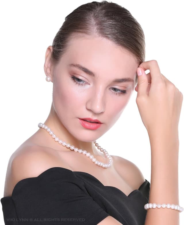 Thumbnail 2 de VIKI LYNN Freshwater Pearl Necklace 18in