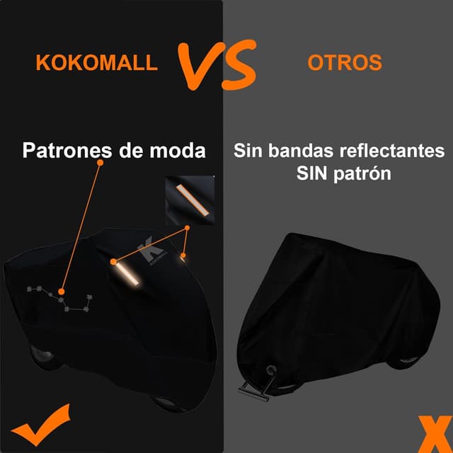 Thumbnail 4 de KOKOMALL Funda para Moto Impermeable 210D 3XL