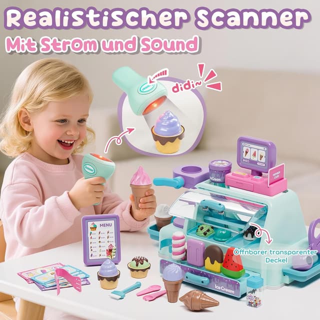 Detalle 2 de Lehoo Castle Eisdiele Kinderzubehör ab 3 Jahren