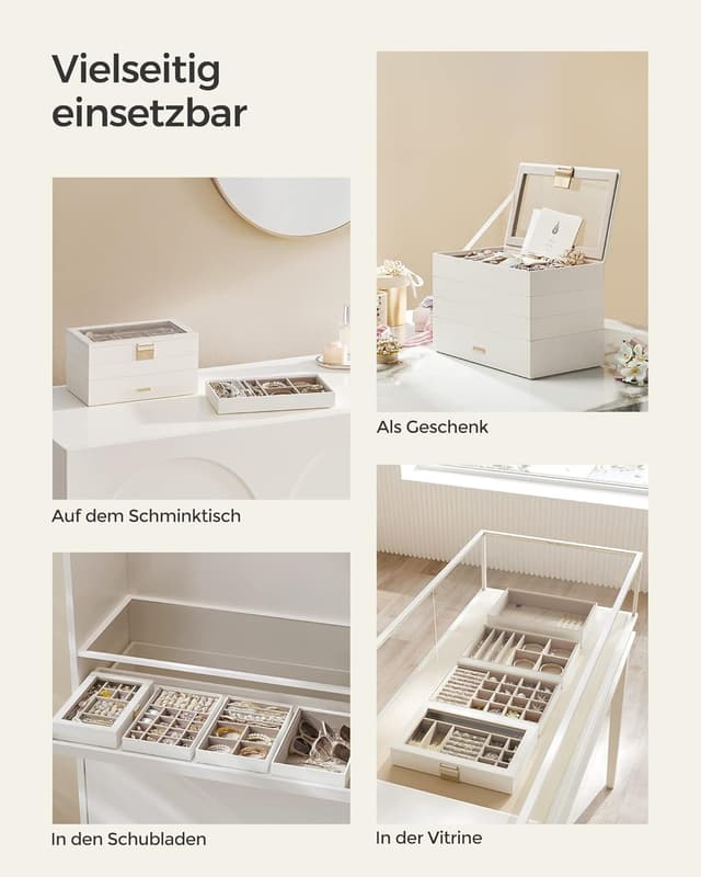 Thumbnail 6 de SONGMICS GISELLA Kollektion Schmucktablett stapelbar