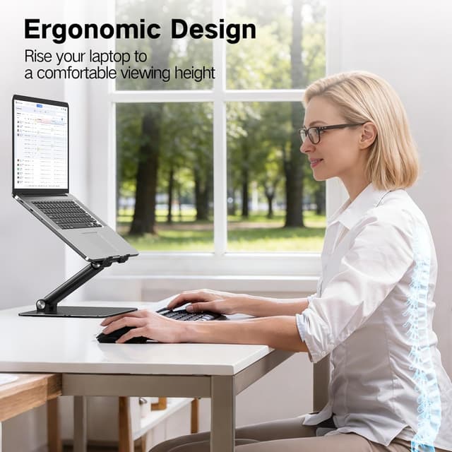 Detalle 2 de Tonmom laptop stand, adjustable ergonomic stand