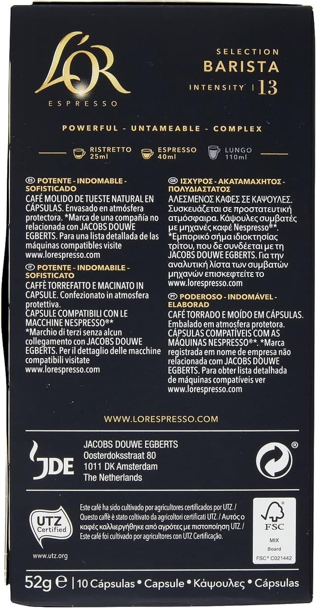 Thumbnail 6 de L'Or Capsule Caffè Espresso Barista Intensità 13