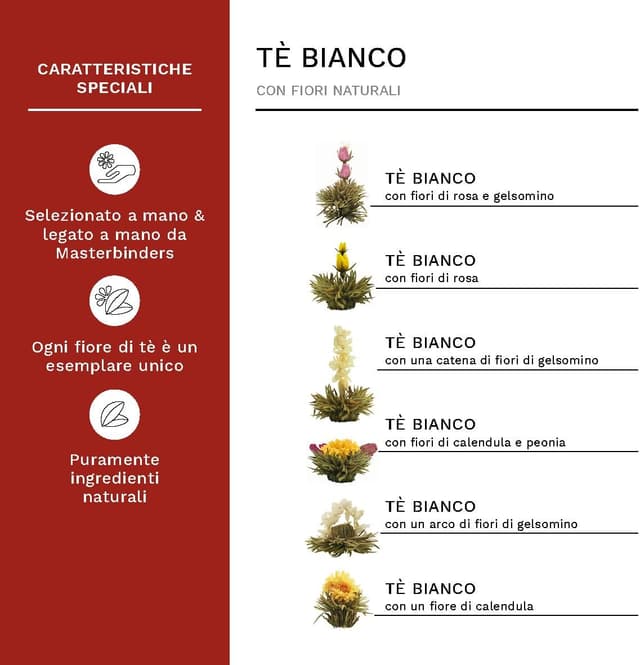 Thumbnail 2 de Creano Mix Fiori di Tè Set Regalo 6 fiori 🍵