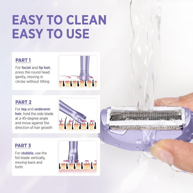 Detalle de Orchrose Electric Razor 2-in-1 10,000 RPM