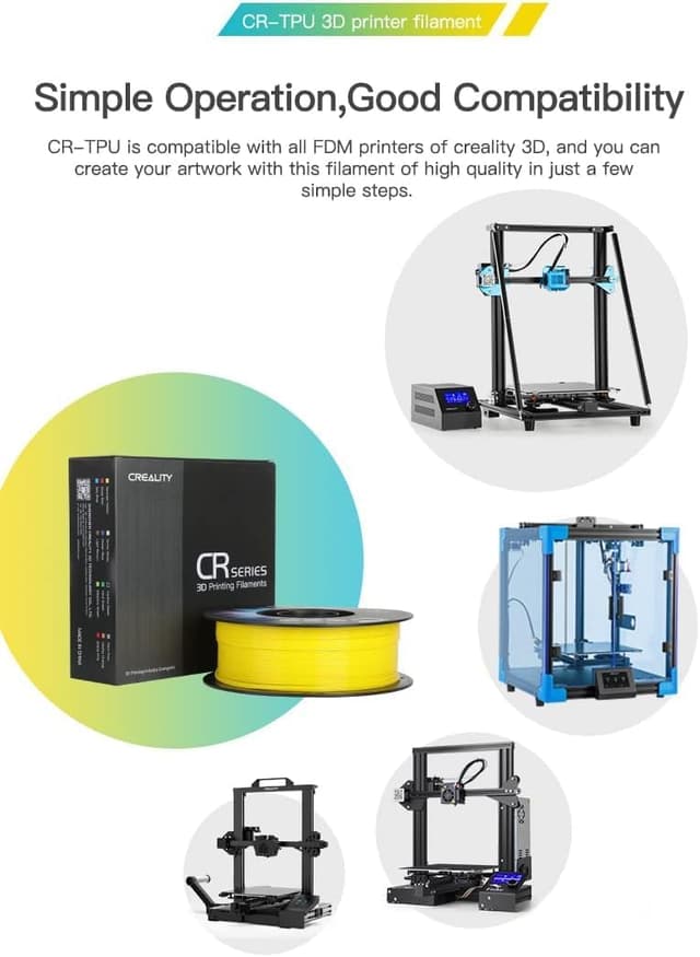 Thumbnail 4 de Creality CR TPU Rojo 1.75mm - Filamento Elástico de 1KG 🧵