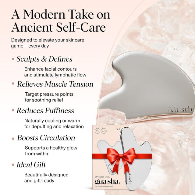 Thumbnail 2 de Kitsch Stainless Steel Gua Sha Facial Tool