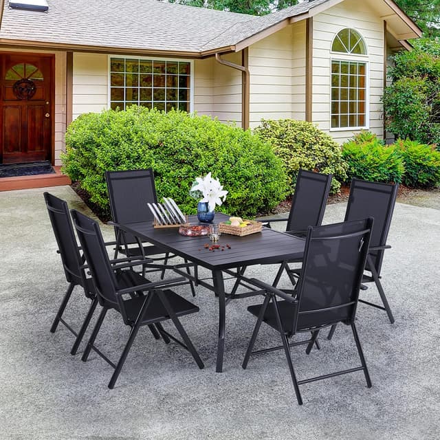 Thumbnail 6 de PHI VILLA 6-Seater Garden Table (150 x 90cm) with 4cm Parasol Hole