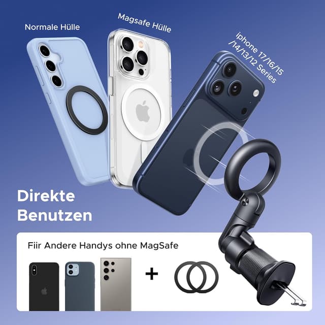 Thumbnail 5 de UGREEN MagSafe Autohalterung 20 Magneten