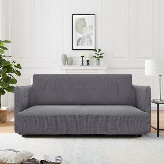 Detalle 2 de BellaHills fundas sofá SÖDERHAMN 3+2 plazas antimanchas gris 🛋