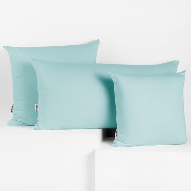 Thumbnail 5 de DecoKing Taies d'oreiller 50 x 60 cm jersey 100% coton bleu clair