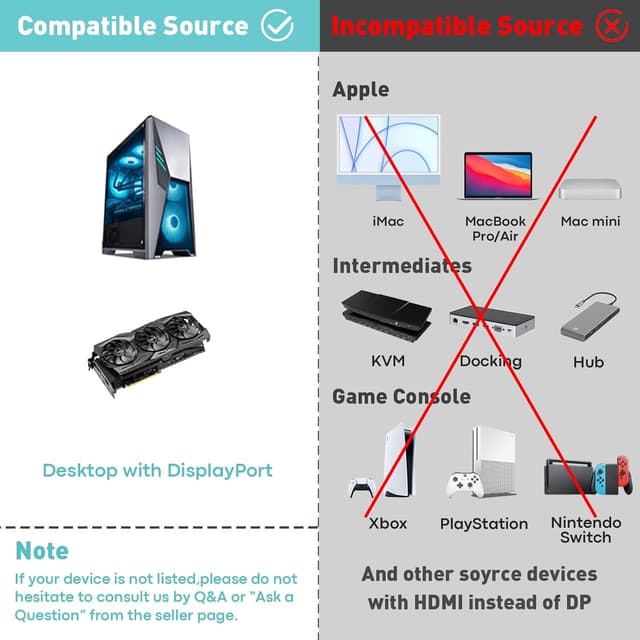Thumbnail 5 de UANTIN 4K DisplayPort to HDMI Cable 6Ft