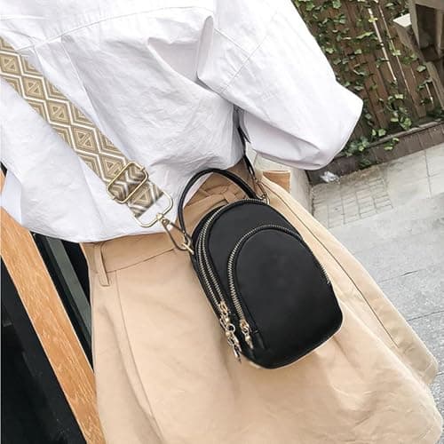 Detalle 2 de Keriocusi correa de hombro ajustable beige caqui (80-130 cm) ancho 3,9 cm con hebilla dorada