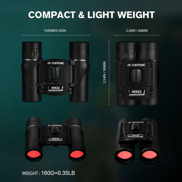 Thumbnail 1 de Flintronic Mini binocolo 40x22 HD