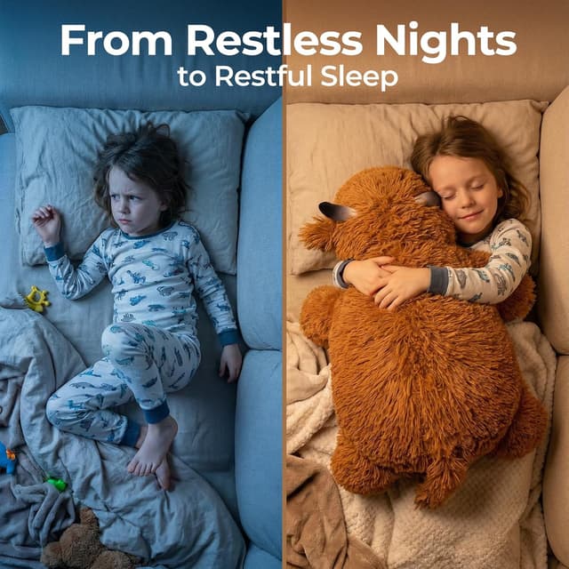 Detalle 2 de Mewaii Peluche ponderato Mucca 58 cm