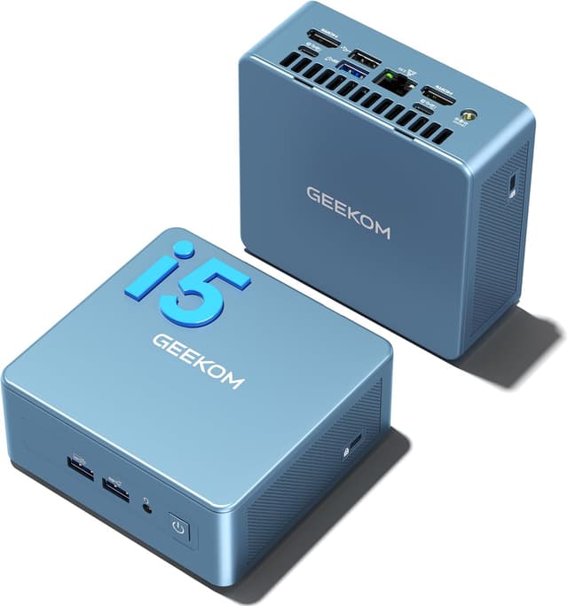 Detalle de GEEKOM IT12 Mini PC con Intel i5-12450H, 16GB RAM DDR4, 512GB SSD e Windows 11 Pro