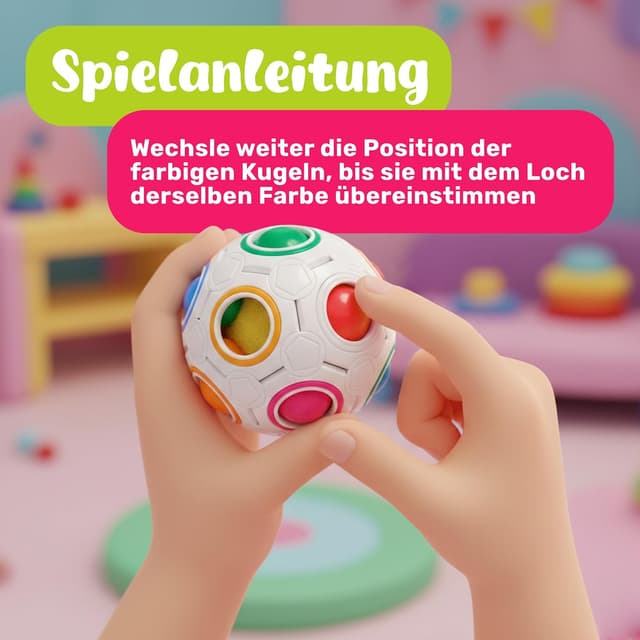 Detalle de CUBIDI Original Regenbogenball