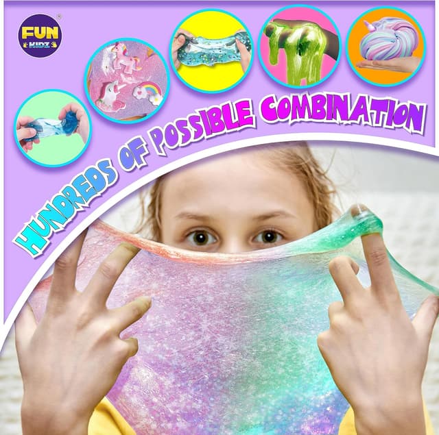 Thumbnail 2 de Fluffy Unicorn Slime Kit for Girls 1000 ml