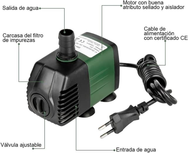 Thumbnail 5 de Homvik Bomba de Agua Sumergible 1500L/H 25W