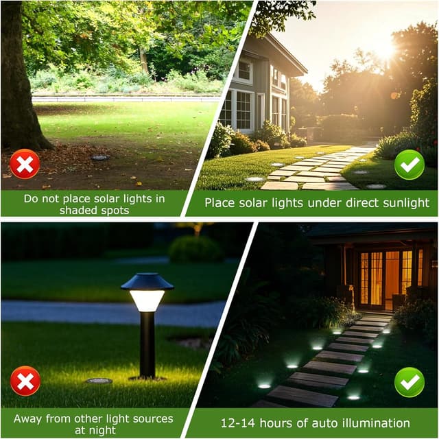 Thumbnail 4 de NIBSHOOM 8 Luces Solares LED Exteriores 🌞 para Jardín y Terraza