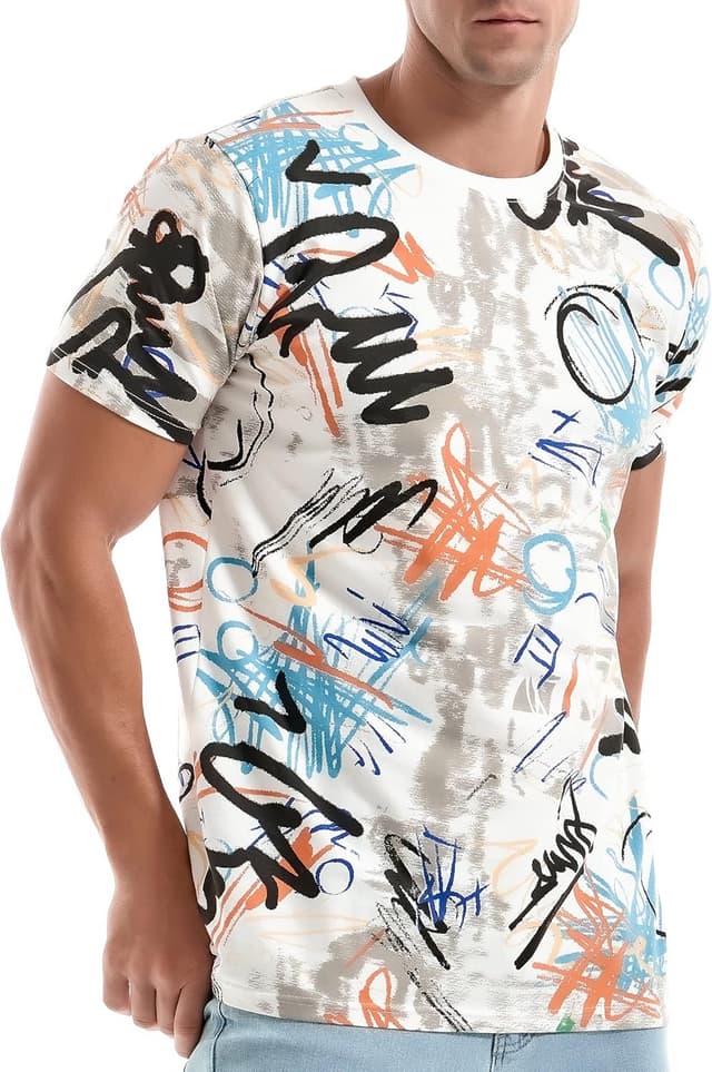 Detalle de RONOMO Herren T-Shirt Baumwolle 30 °C