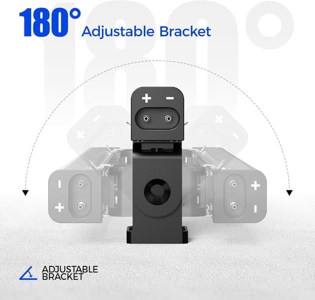 Detalle de Barrina Schwarzlicht-LED-Strip 10W, 28 cm (USB) – verstellbare UV-Blacklight-Lampe, 2er-Set