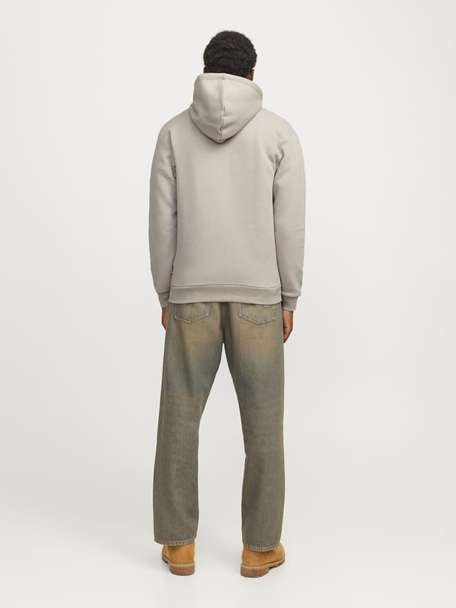 Detalle 2 de JACK & JONES Herren Kapuzenjacke mit Reißverschluss – Relaxed Fit in einfarbig