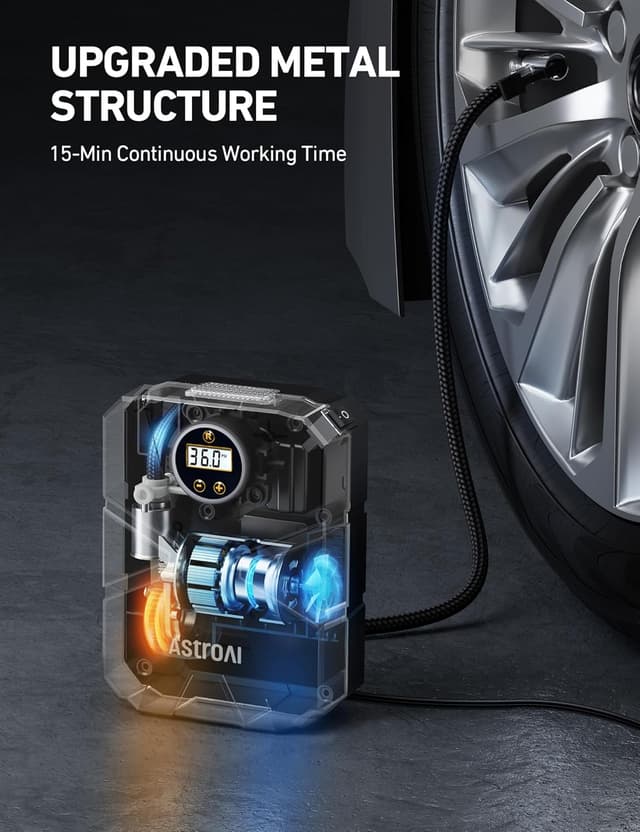 Thumbnail 4 de AstroAI S1 Portable Tire Inflator 150 PSI