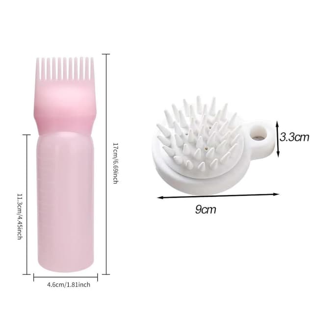 Thumbnail 4 de Haaröl Applikator 2er Set mit Kopfhautbürste