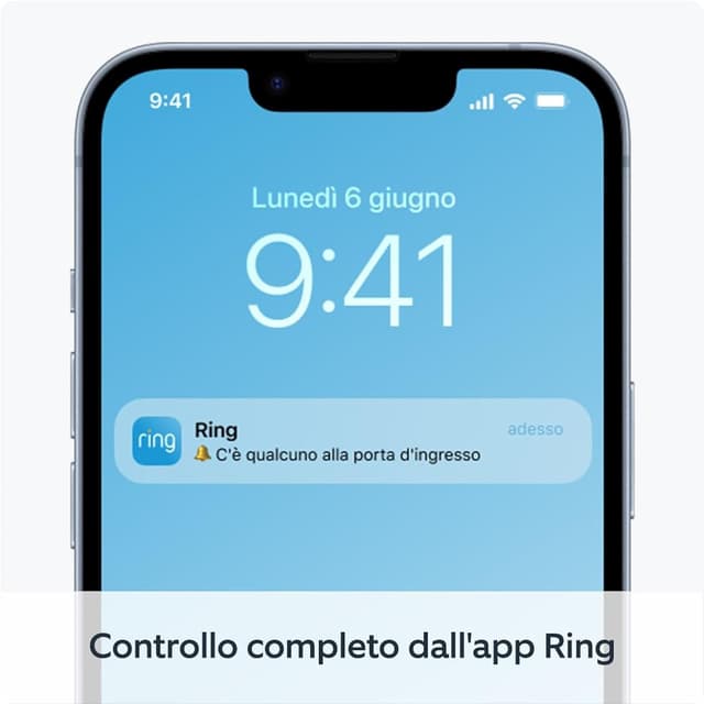 Detalle 1 de Ring Battery Video Doorbell con Chime (3ª gen.) – videocitofono a batteria con telecamera e avvisi in app