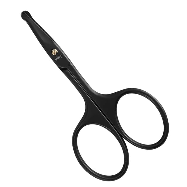 Detalle de LIVINGO 3.75" Premium Nose Hair Scissors with Curved Safety Blades
