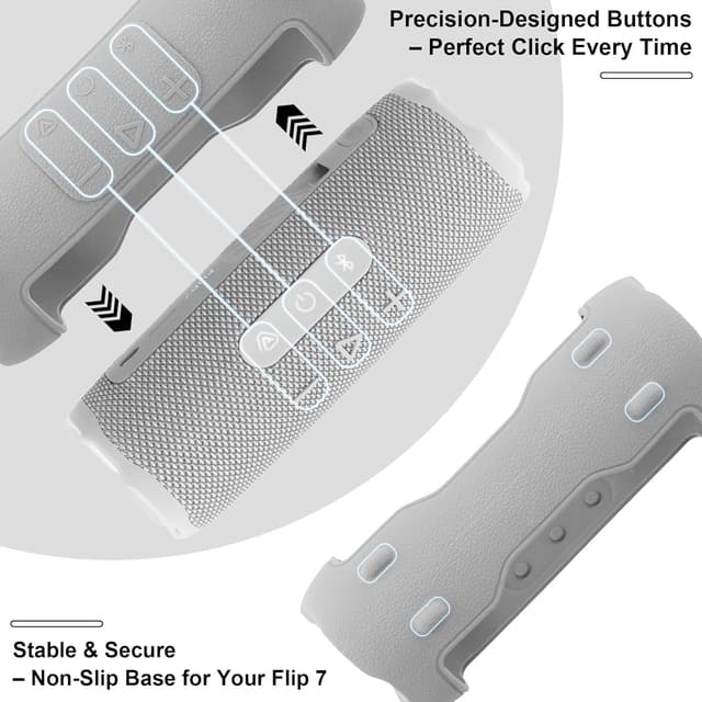 Detalle 2 de JBL Flip 7 silicone protective cover with strap