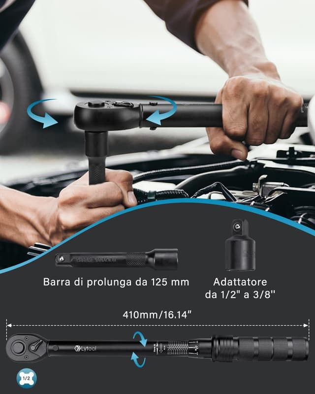 Detalle 2 de Lytool Chiave Dinamometrica 20-230 Nm
