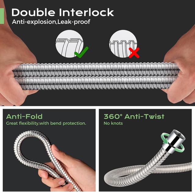 Thumbnail 3 de SAMODRA Shower Hose 1.5m 10mm Large Bore