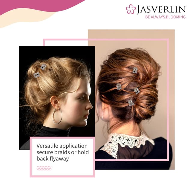 Thumbnail 3 de JASVERLIN Kleine Haarspangen Tiny Claw Clips