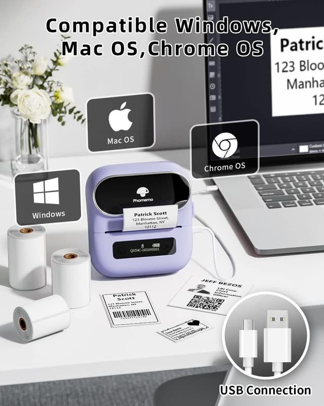 Thumbnail 3 de Phomemo M220 stampante etichette 2200 mAh 🖨