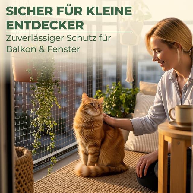 Thumbnail 1 de WOOWOOD Katzennetz Balkon 8x3m