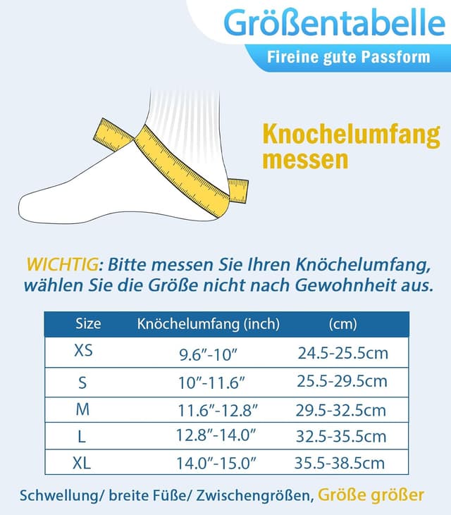 Detalle de ZOELION Schnellschnür Knöchelbandage mit auto-geformten Stabilisierungspolstern (XL)