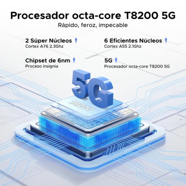 Detalle 2 de Doogee Note59 Pro+ 36GB 6250mAh 5G rendimiento