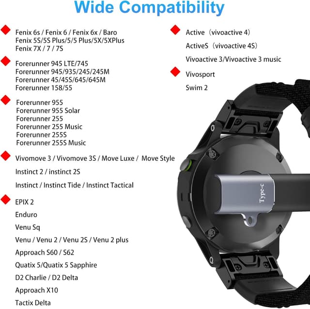 Detalle 1 de Watch charging adapter 2-Pack, USB-C